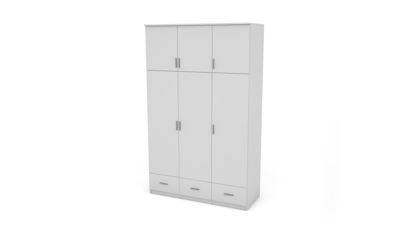 Szafa do sypialni 150/242 Biel Płyta 18 mm 3 Szuflady 1062849