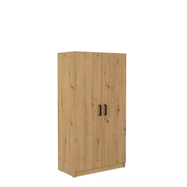 Szafa dwudrzwiowa 80 cm z wieszakiem dąb artisan MULL 1101962