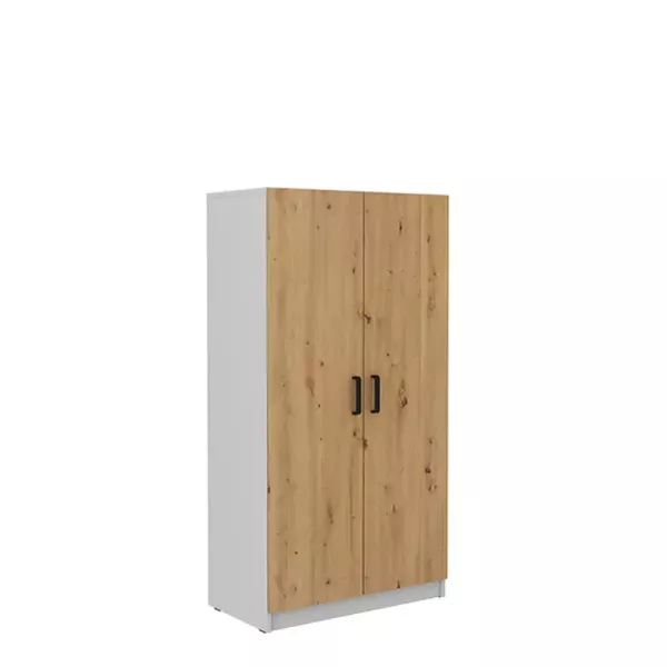 Szafa dwudrzwiowa 80 cm z wieszakiem dąb artisan MULL 1101952