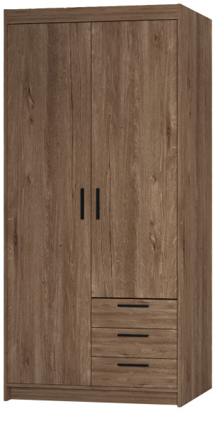 Szafa dwudrzwiowa 90 cm KUBA dąb lefkas 749841