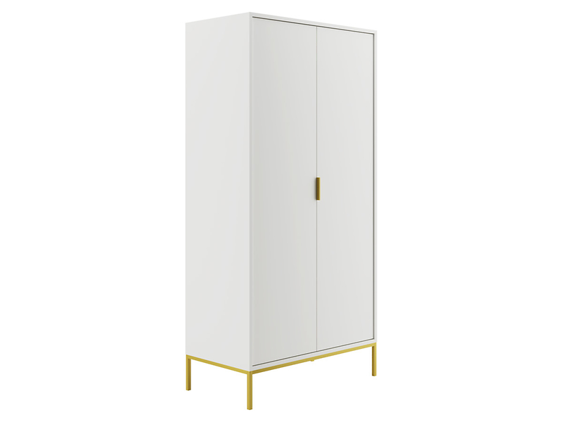 Szafa dwudrzwiowa Austin 100 cm biała 354857