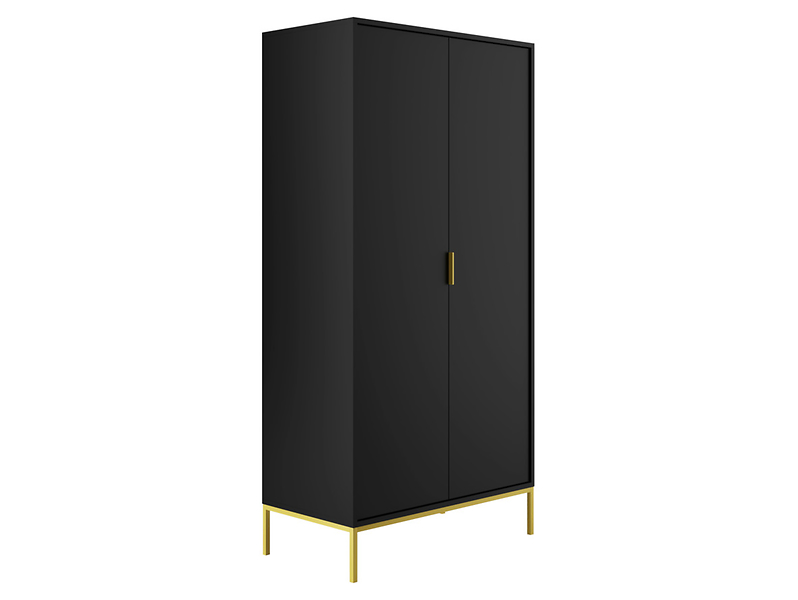Szafa dwudrzwiowa Austin 100 cm czarna 354858
