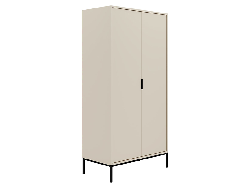 Szafa dwudrzwiowa Austin 100 cm kaszmir/czarny 354859