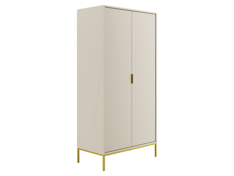 Szafa dwudrzwiowa Austin 100 cm kaszmiry/złoty 354860