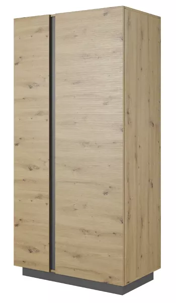Szafa dwudrzwiowa dąb artisan + grafit - Avro 300958