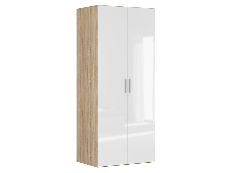 Szafa dwudrzwiowa Flex 100 cm biały połysk 34451