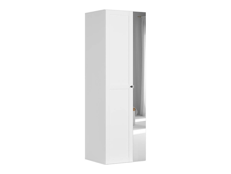 Szafa dwudrzwiowa Flex 75 cm z lustrem biała 38249