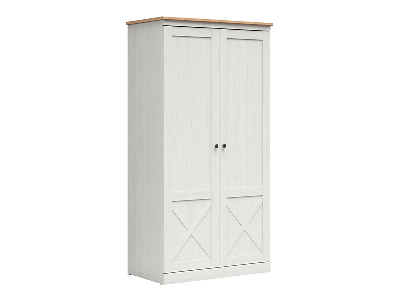 Szafa dwudrzwiowa Frija 103 cm sosna andersen biała 801196