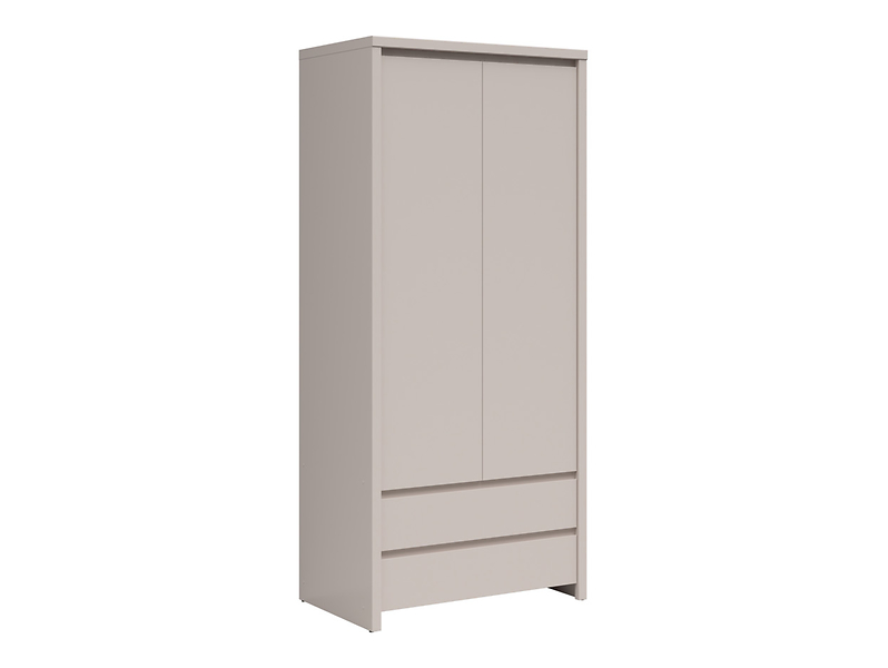 Szafa dwudrzwiowa Kaspian 90 cm z 2 szufladami kaszmir 844320