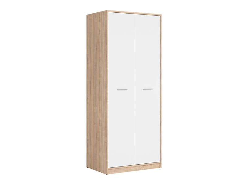 Szafa dwudrzwiowa Nepo Plus 80 cm dąb sonoma/biały 29772