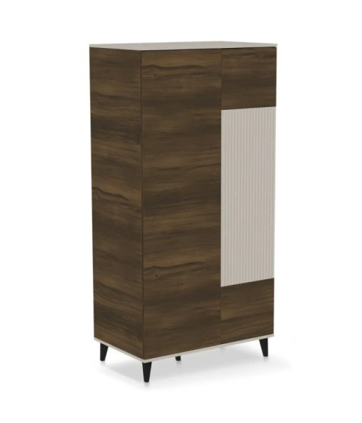 Szafa dwudrzwiowa RANDOM 2 S-1 90cm orzech/kaszmirowa 949732