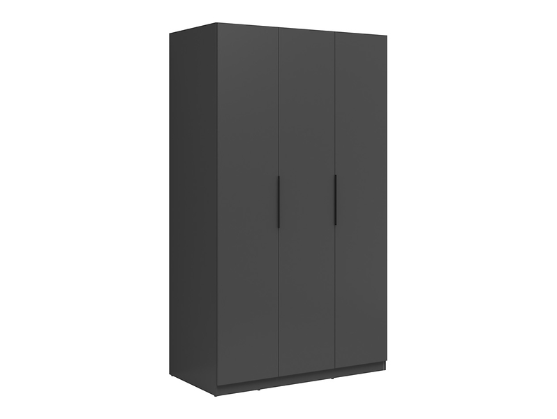 Szafa Elegant 120 cm z 3 drzwiami i 3 szufladami grafitowa 940546