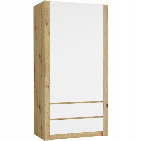 Szafa garderoba 90 cm 2 drzwi 2 szuflady FRAMIRE B-20 artisan mix 915180