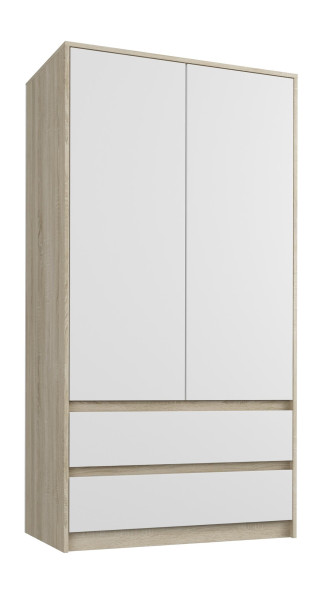 Szafa garderoba 90 cm 2 drzwi 2 szuflady FRAMIRE B-20 mix sonoma 912996