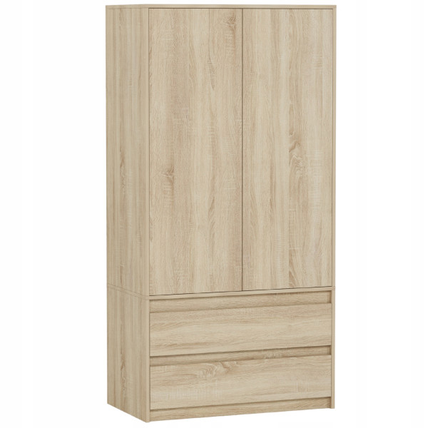 Szafa garderoba 90 cm 2 drzwi 2 szuflady FRAMIRE B-9TIP sonoma 912997