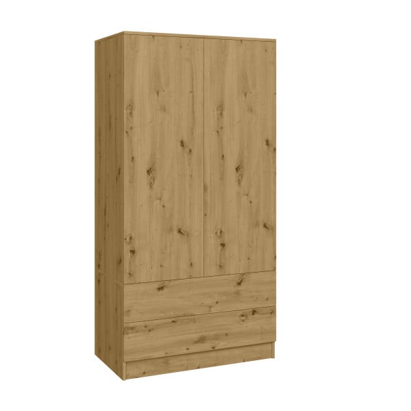 Szafa garderoba CLASSIC 2 szuflady - Dąb Artisan | 180x90x50 cm 738533