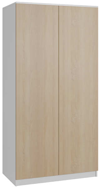 Szafa garderoba CLASSIC - Biała/Dąb Sonoma | 180x90x50 cm 738537