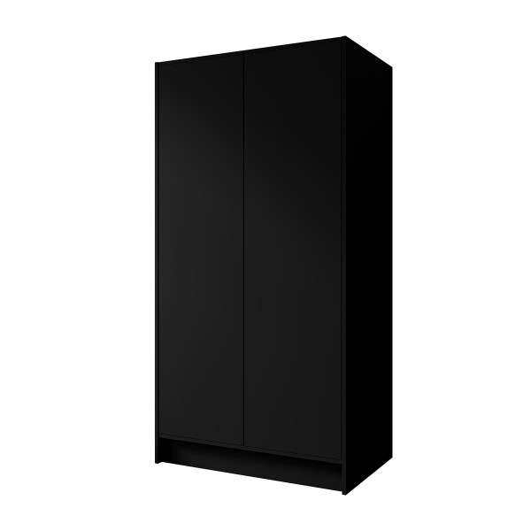Szafa GAVA 100 cm Czarna - 2 drzwi TIP-ON Bez Uchwytów 957920
