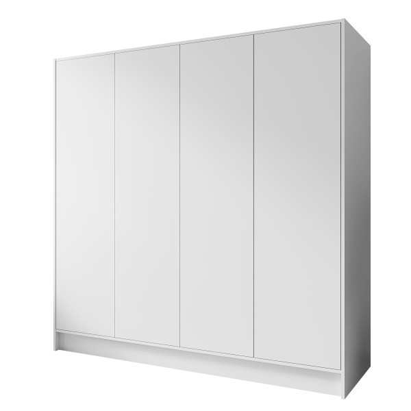 Szafa GAVA 200 cm Biała - 4 drzwi TIP-ON Bez Uchwytów 961022