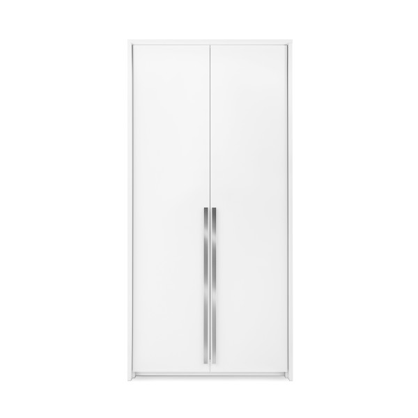 Szafa GIANA 105 cm 2-Drzwiowa Biała – Szafa z Drążkiem 963432