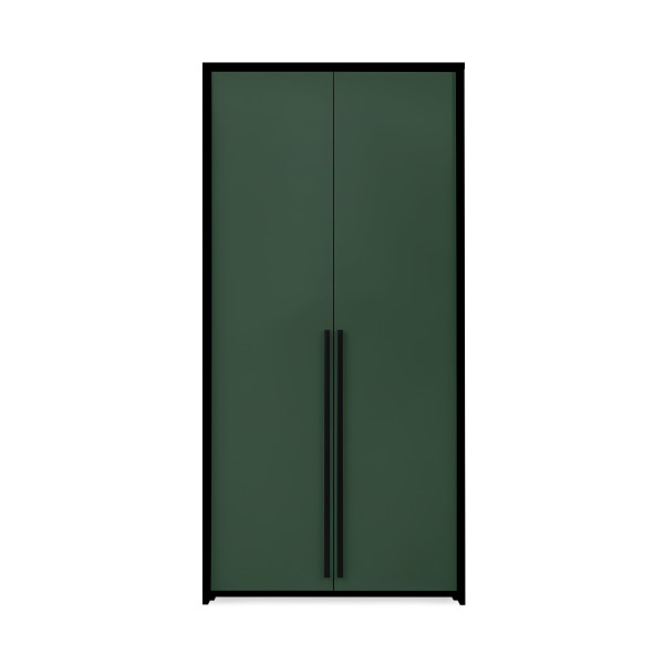 Szafa GIANA 105 cm 2-Drzwiowa Butelkowa Zieleń – Szafa z Drążkiem 963436