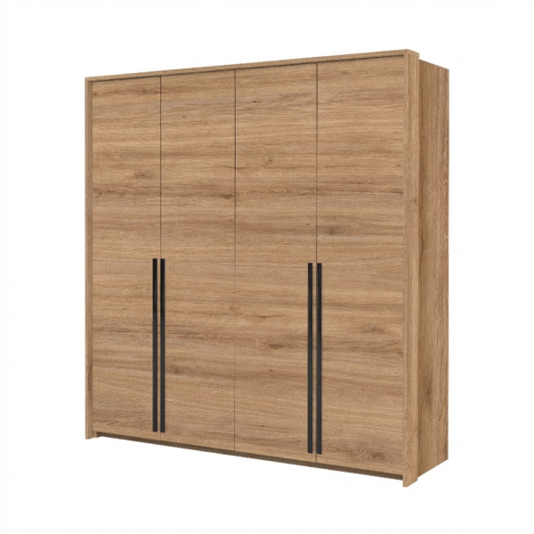 Szafa GIANA 210 cm 4-Drzwiowa Dąb Dziki – Szafa uchylna 964957
