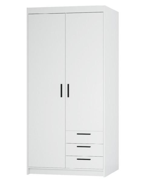 Szafa HELENA 90 cm biały mat z szufladami nowoczesna i elegancka 775753