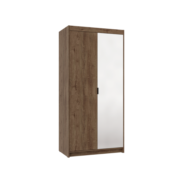 Szafa HELENA 90 cm dąb Lefkas z lustrem – elegancka i funkcjonalna 774631