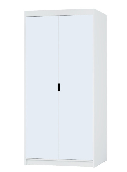 Szafa HELENA 90 cm z lustrem biały mat dwudrzwiowa-nowoczesna,funkcjonalna 775751