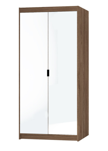Szafa HELENA 90 cm z lustrem dąb Lefkas naturalna, elegancka i funkcjonalna 775749