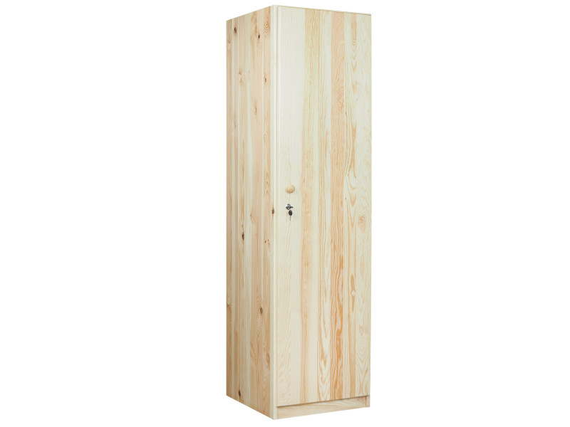 Szafa jednodrzwiowa 50 cm EKO drewniana słupek z półkami 312924