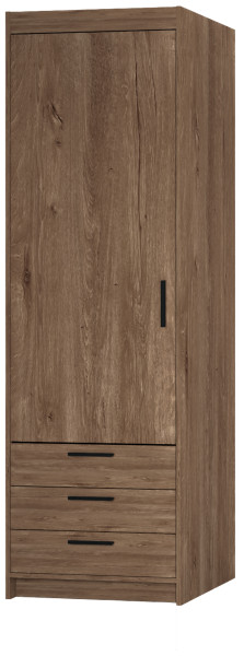 Szafa jednodrzwiowa 60 cm KUBA dąb lefkas 749202