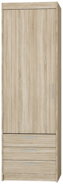 Szafa jednodrzwiowa 60 cm KUBA dąb sonoma 749199