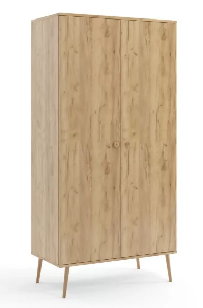 Szafa LEBEL z drążkiem 100cm dąb craft złoty 565846