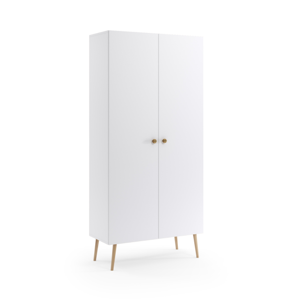 Szafa LEBEL z półkami 87cm biała mat 761908