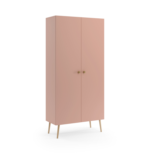 Szafa LEBEL z półkami 87cm różowa 761922