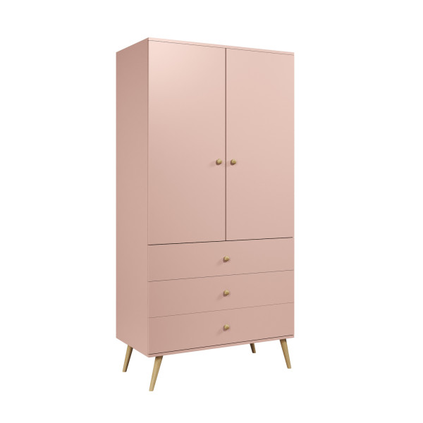 Szafa LEBEL z szufladami 3SZ 100cm różowa 760000