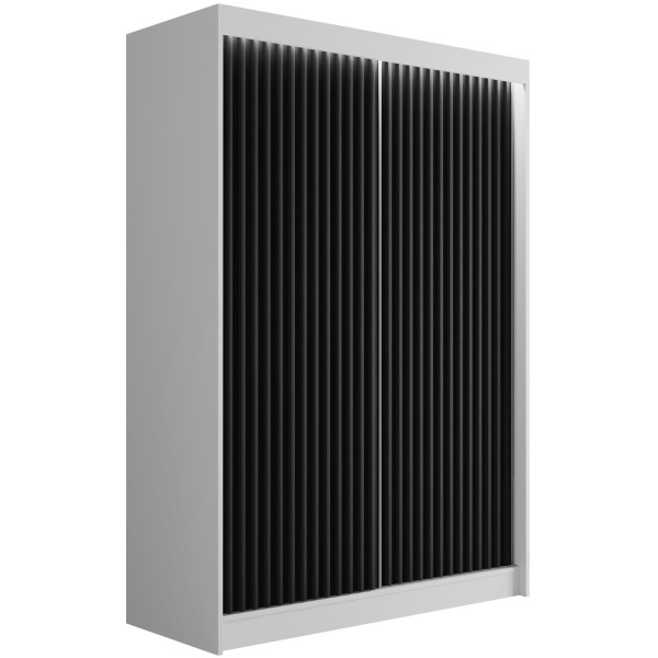 Szafa LED z drzwiami przesuwnymi i lamelami VILANv2 100 x 215 cm 526971