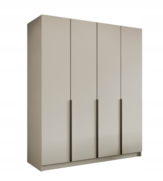 Szafa LIZA 200 cm Kaszmir+Czarne uchwyty 970159