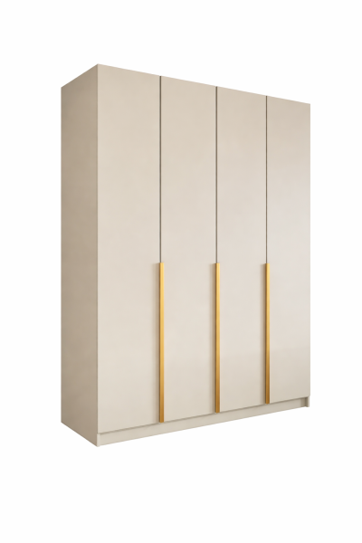 Szafa LIZA 200 cm Kaszmir+Złote uchwyty 1000649