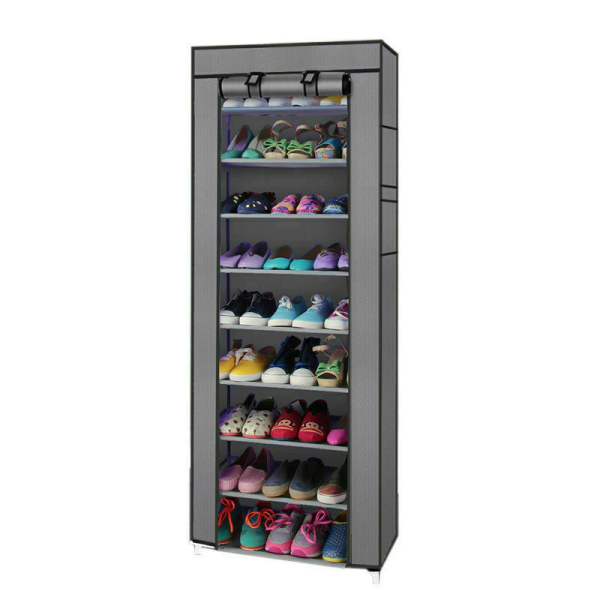 Szafa materiałowa szara na buty garderoba 60x154x30cm 348253
