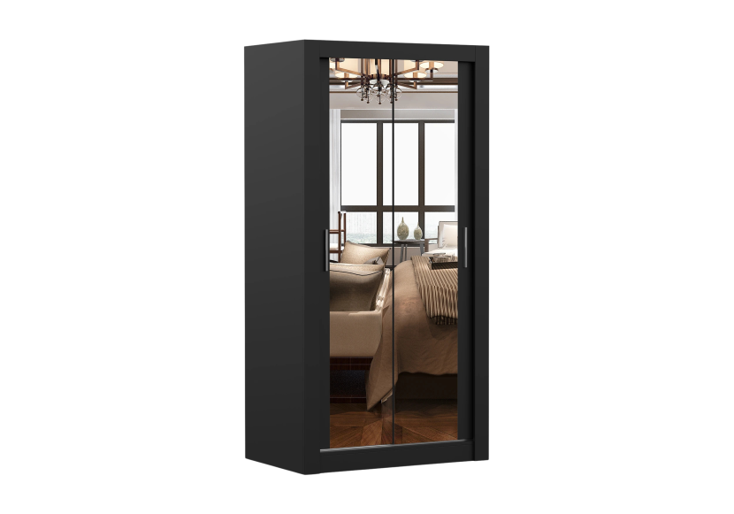 Szafa Milan 100 cm Czarny mat/Czarny mat 1031288