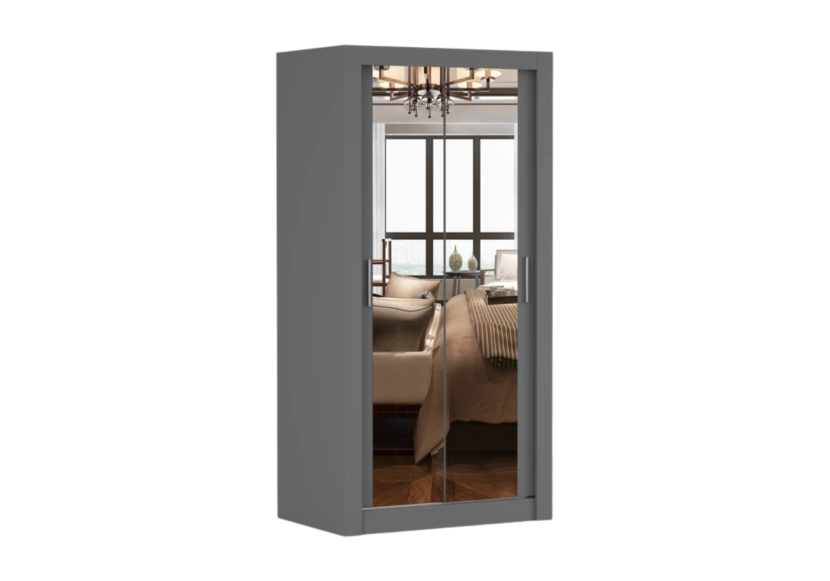 Szafa Milan 100 cm Szary mat/Szary mat 1031282