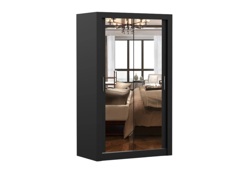 Szafa Milan 120 cm Czarny mat/Czarny mat 1031281