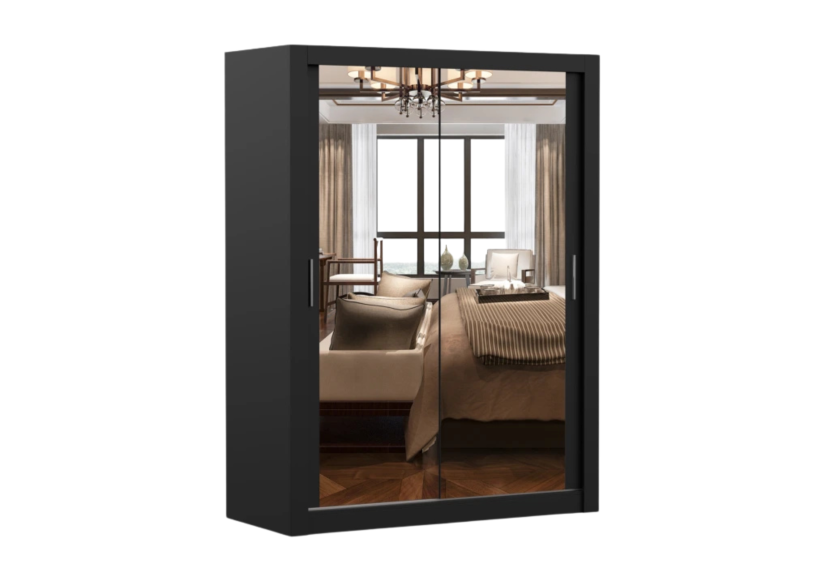 Szafa Milan 150 cm Czarny mat/Czarny mat 1031279