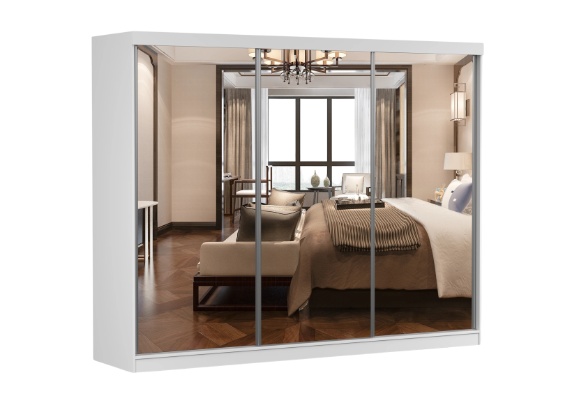 Szafa Milan 250 cm Biały mat/Biały mat 1031287