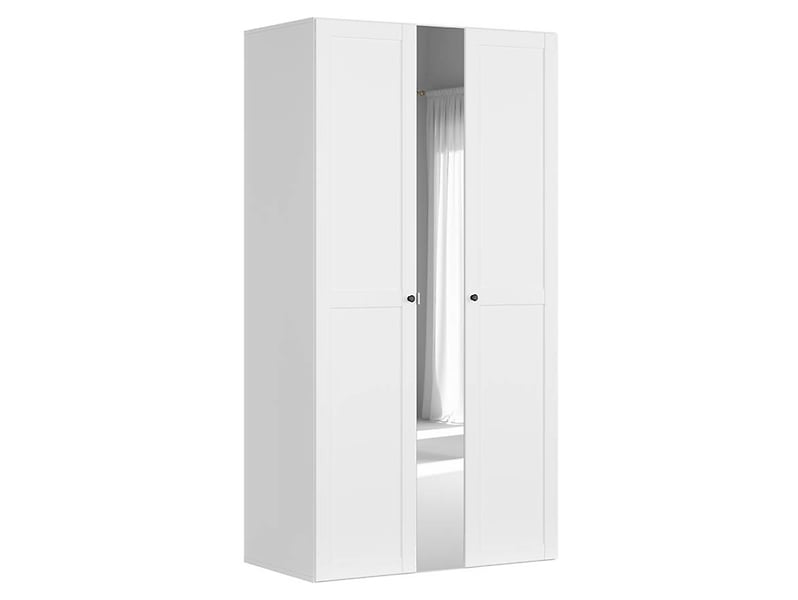 Szafa modułowa Flex 125 cm z drzwiami i lustrem biała 38265