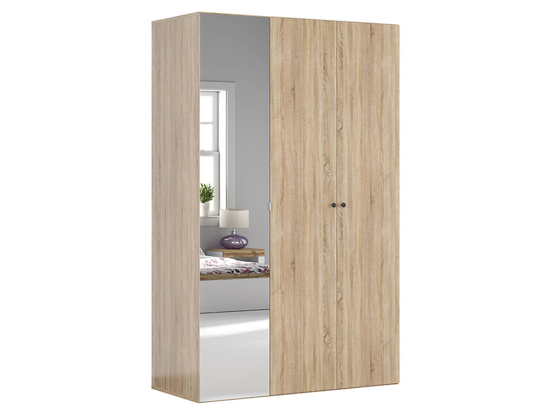 Szafa modułowa Flex 150 cm z drzwiami i lustrem dąb sonoma 56334