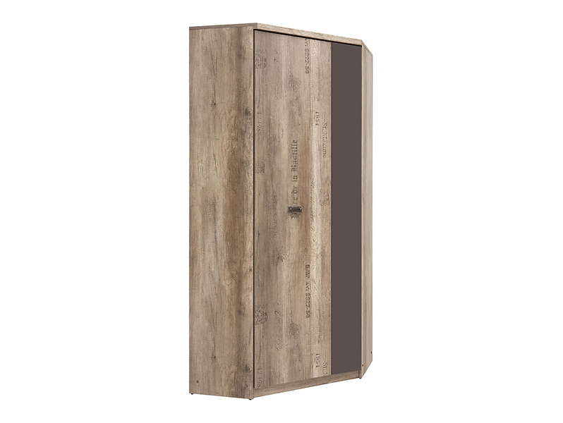 Szafa narożna Malcolm 96x96 cm dąb canyon monument nadruk/szary wolfram 12709