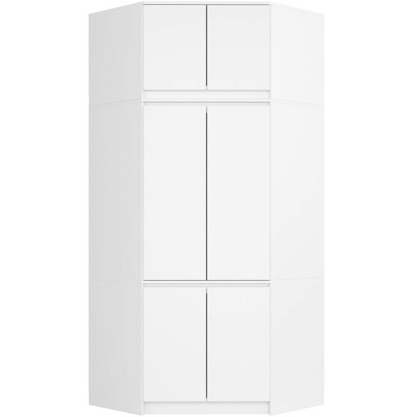 Szafa narożna S100 AKORD Biała 100x50x235 cm 303554